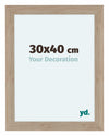 Como MDF Photo Frame 30x40cm Oak Light Front Size | Yourdecoration.co.uk