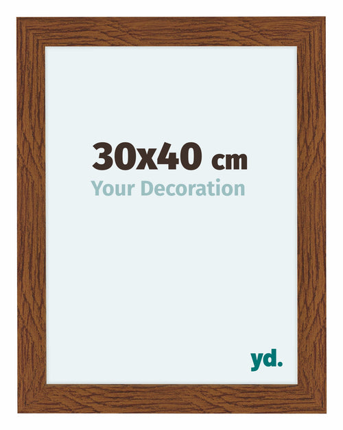 Como MDF Photo Frame 30x40cm Oak Rustiek Front Size | Yourdecoration.co.uk