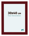 Como MDF Photo Frame 30x40cm Wine Red Swept Front Size | Yourdecoration.co.uk