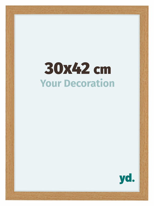 Como MDF Photo Frame 30x42cm Beech Front Size | Yourdecoration.co.uk