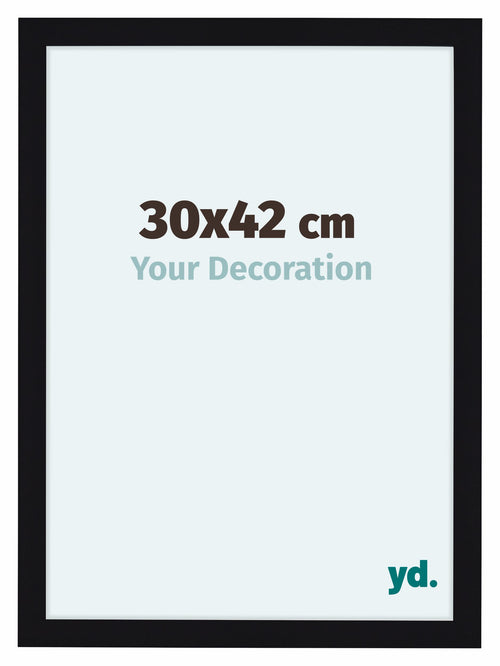 Como MDF Photo Frame 30x42cm Black High Gloss Front Size | Yourdecoration.co.uk