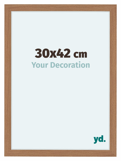 Como MDF Photo Frame 30x42cm Walnut Light Front Size | Yourdecoration.co.uk