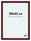 Como MDF Photo Frame 30x42cm Wine Red Swept Front Size | Yourdecoration.co.uk
