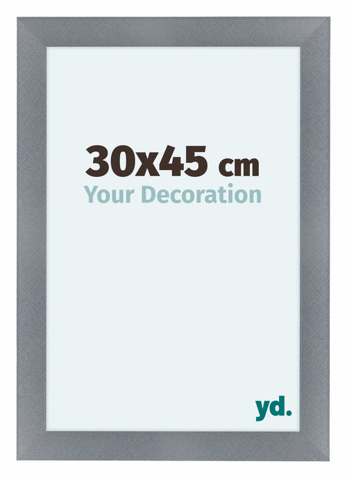 Como MDF Photo Frame 30x45cm Aluminium Brushed Front Size | Yourdecoration.co.uk