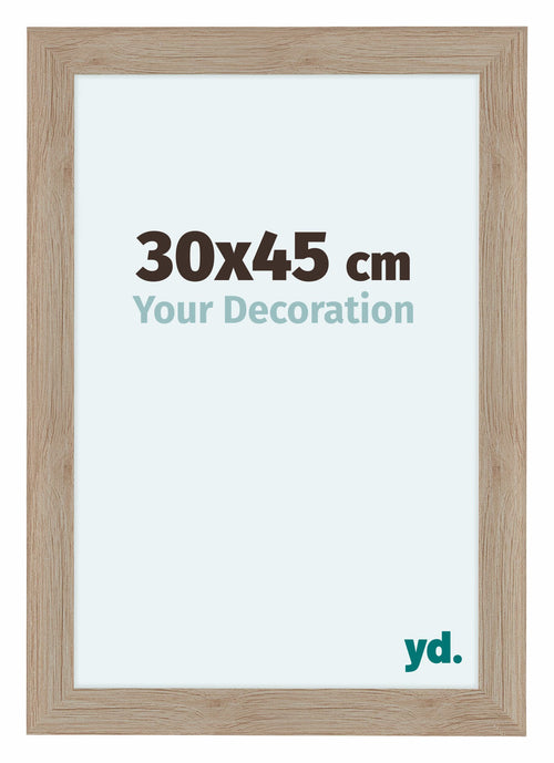 Como MDF Photo Frame 30x45cm Oak Light Front Size | Yourdecoration.co.uk