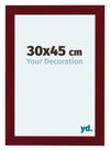 Como MDF Photo Frame 30x45cm Wine Red Swept Front Size | Yourdecoration.co.uk