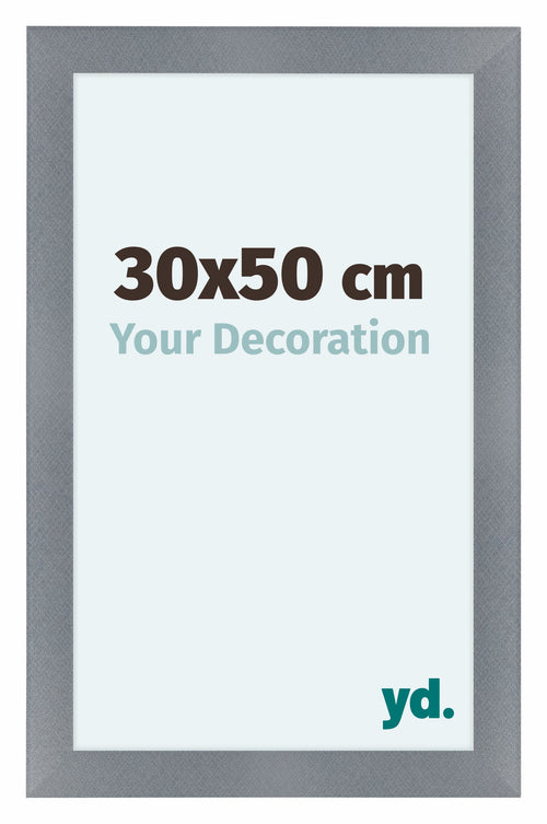 Como MDF Photo Frame 30x50cm Aluminium Brushed Front Size | Yourdecoration.co.uk