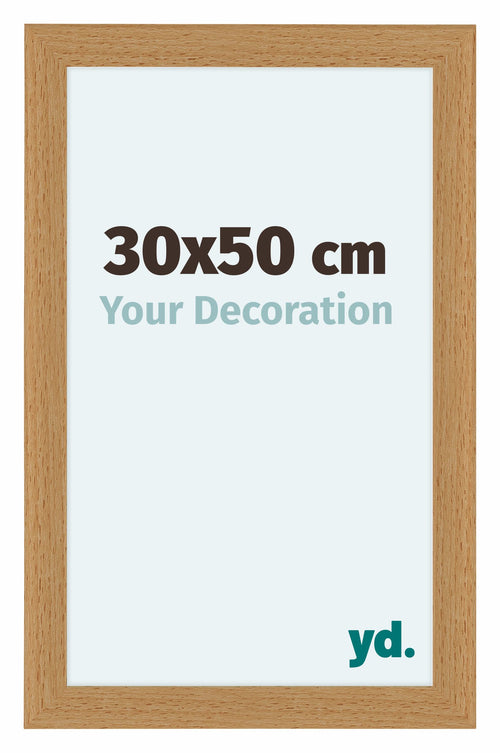 Como MDF Photo Frame 30x50cm Beech Front Size | Yourdecoration.co.uk