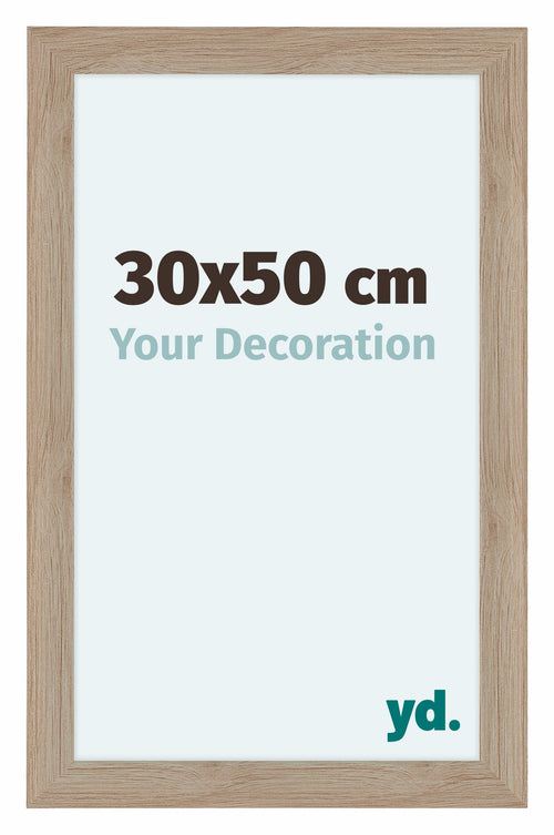 Como MDF Photo Frame 30x50cm Oak Light Front Size | Yourdecoration.co.uk