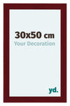 Como MDF Photo Frame 30x50cm Wine Red Swept Front Size | Yourdecoration.co.uk