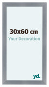 Como MDF Photo Frame 30x60cm Aluminium Brushed Front Size | Yourdecoration.co.uk