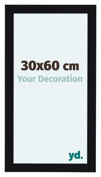 Como MDF Photo Frame 30x60cm Black High Gloss Front Size | Yourdecoration.co.uk