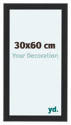 Como MDF Photo Frame 30x60cm Black Woodgrain Front Size | Yourdecoration.co.uk