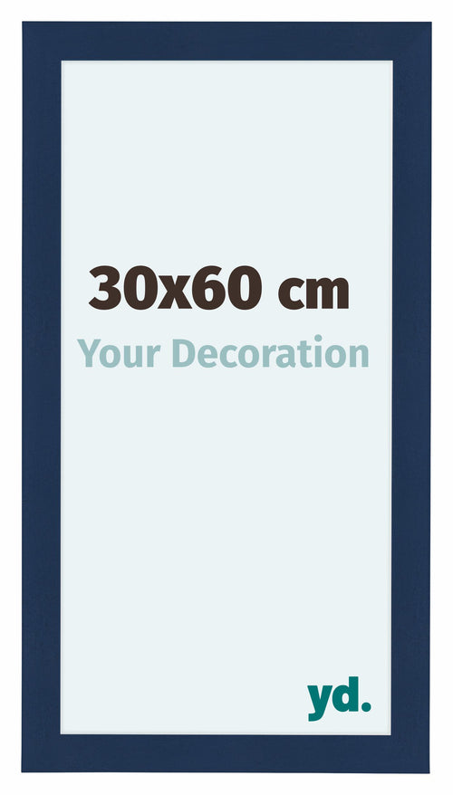 Como MDF Photo Frame 30x60cm Dark Blue Swept Front Size | Yourdecoration.co.uk