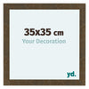 Como MDF Photo Frame 35x35cm Gold Antique Front Size | Yourdecoration.co.uk