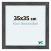 Como MDF Photo Frame 35x35cm Gray Swept Front Size | Yourdecoration.co.uk