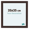 Como MDF Photo Frame 35x35cm Oak Dark Front Size | Yourdecoration.co.uk