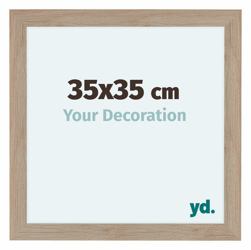 Como MDF Photo Frame 35x35cm Oak Light Front Size | Yourdecoration.co.uk