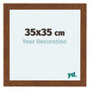 Como MDF Photo Frame 35x35cm Oak Rustiek Front Size | Yourdecoration.co.uk