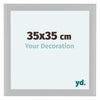 Como MDF Photo Frame 35x35cm White High Gloss Front Size | Yourdecoration.co.uk