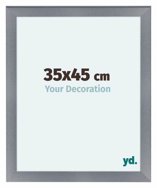 Como MDF Photo Frame 35x45cm Aluminium Brushed Front Size | Yourdecoration.co.uk