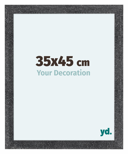 Como MDF Photo Frame 35x45cm Gray Swept Front Size | Yourdecoration.co.uk