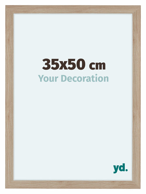 Como MDF Photo Frame 35x50cm Oak Light Front Size | Yourdecoration.co.uk