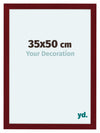 Como MDF Photo Frame 35x50cm Wine Red Swept Front Size | Yourdecoration.co.uk