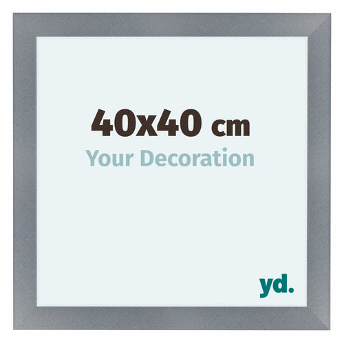 Como MDF Photo Frame 40x40cm Aluminium Brushed Front Size | Yourdecoration.co.uk
