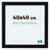 Como MDF Photo Frame 40x40cm Black High Gloss Front Size | Yourdecoration.co.uk