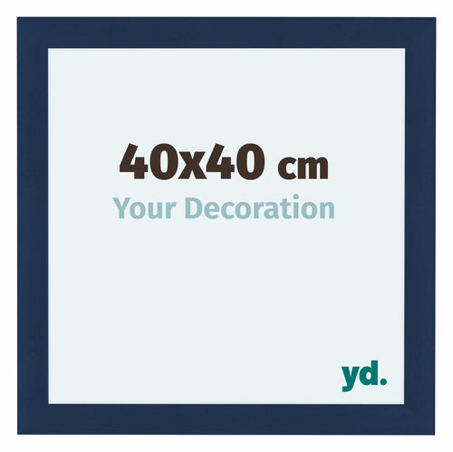 Como MDF Photo Frame 40x40cm Dark Blue Swept Front Size | Yourdecoration.co.uk