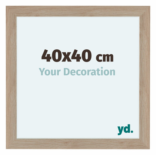 Como MDF Photo Frame 40x40cm Oak Light Front Size | Yourdecoration.co.uk