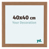 Como MDF Photo Frame 40x40cm Walnut Light Front Size | Yourdecoration.co.uk