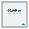 Como MDF Photo Frame 40x40cm White Woodgrain Front Size | Yourdecoration.co.uk