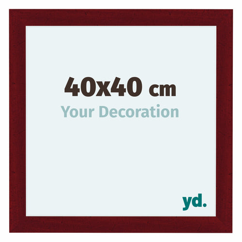 Como MDF Photo Frame 40x40cm Wine Red Swept Front Size | Yourdecoration.co.uk