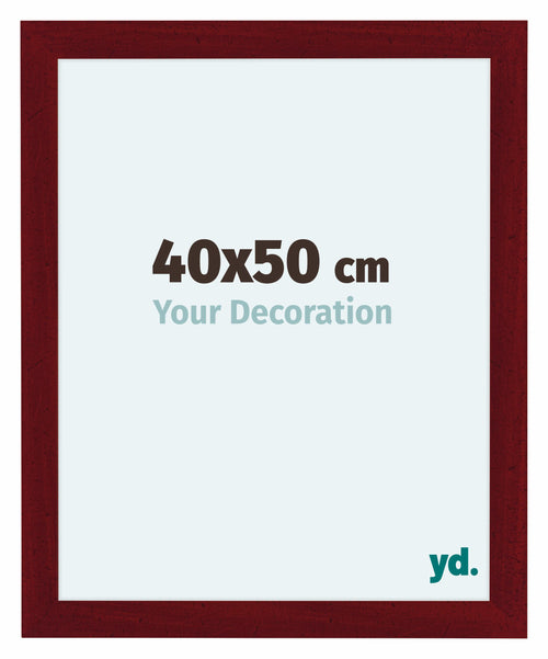 Como MDF Photo Frame 40x50cm Wine Red Swept Front Size | Yourdecoration.co.uk