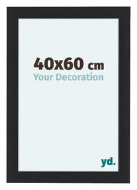 Como MDF Photo Frame 40x60cm Black Woodgrain Front Size | Yourdecoration.co.uk