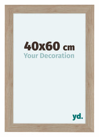Como MDF Photo Frame 40x60cm Oak Light Front Size | Yourdecoration.co.uk