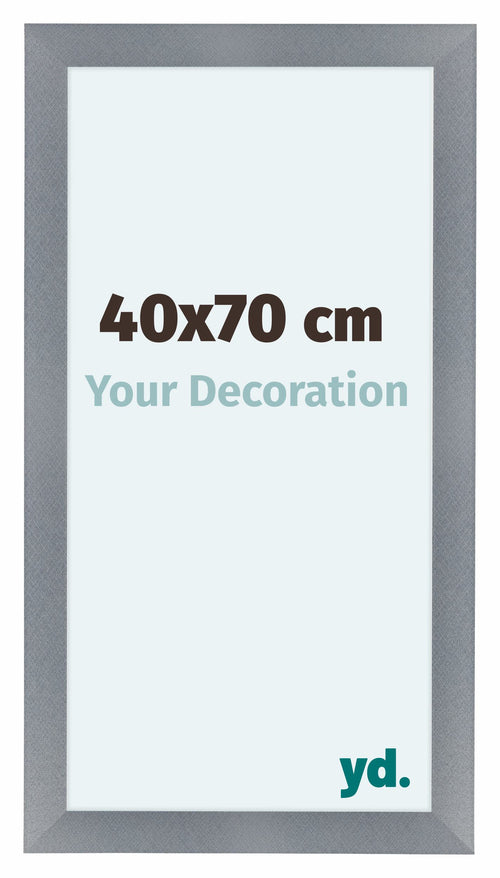 Como MDF Photo Frame 40x70cm Aluminium Brushed Front Size | Yourdecoration.co.uk