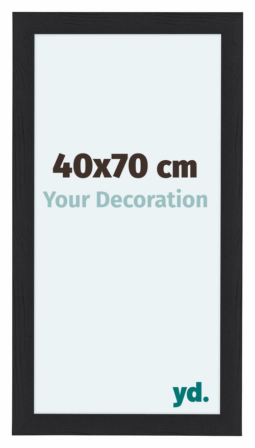 Como MDF Photo Frame 40x70cm Black Woodgrain Front Size | Yourdecoration.co.uk