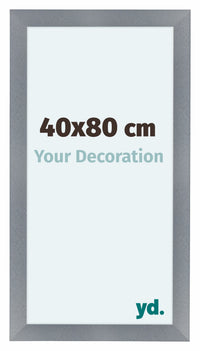 Como MDF Photo Frame 40x80cm Aluminium Brushed Front Size | Yourdecoration.co.uk