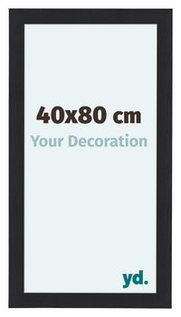 Como MDF Photo Frame 40x80cm Black Woodgrain Front Size | Yourdecoration.co.uk