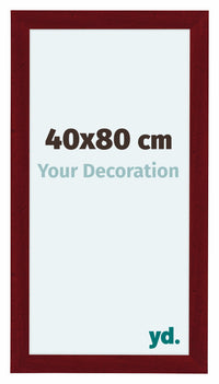 Como MDF Photo Frame 40x80cm Wine Red Swept Front Size | Yourdecoration.co.uk