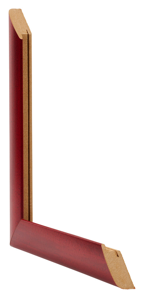 Como MDF Photo Frame 42x59 4cm A2 Wine Red Swept Intersection | Yourdecoration.co.uk