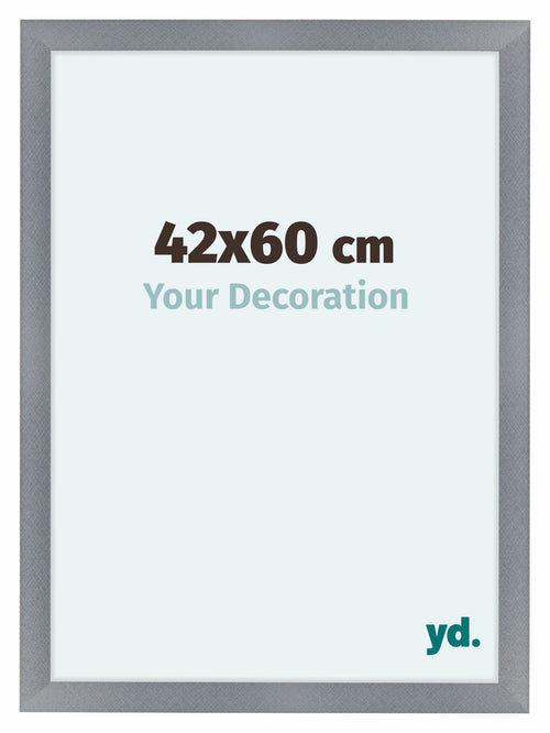 Como MDF Photo Frame 42x60cm Aluminium Brushed Front Size | Yourdecoration.co.uk
