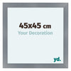 Como MDF Photo Frame 45x45cm Aluminium Brushed Front Size | Yourdecoration.co.uk