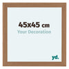 Como MDF Photo Frame 45x45cm Walnut Light Front Size | Yourdecoration.co.uk