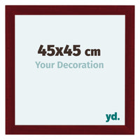 Como MDF Photo Frame 45x45cm Wine Red Swept Front Size | Yourdecoration.co.uk
