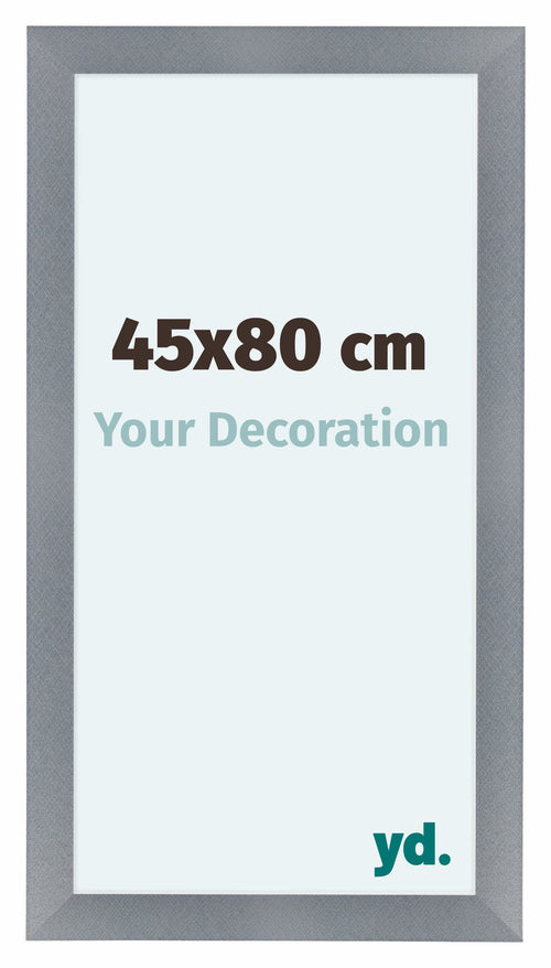 Como MDF Photo Frame 45x80cm Aluminium Brushed Front Size | Yourdecoration.co.uk