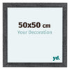 Como MDF Photo Frame 50x50cm Gray Swept Front Size | Yourdecoration.co.uk